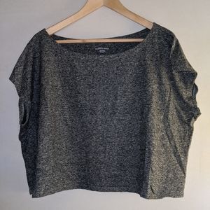 Eileen Fisher Grey Crop Top